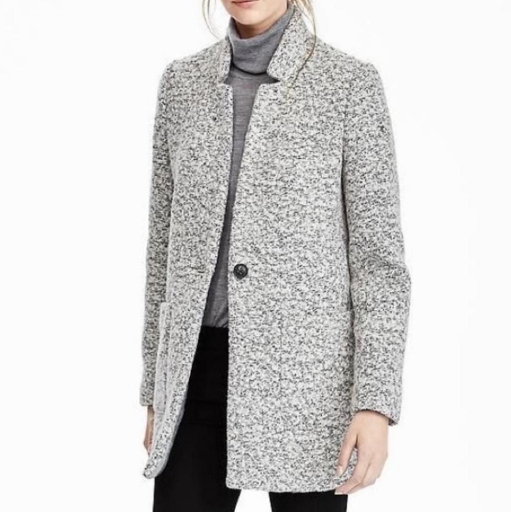 Banana Republic Gray Pea Coat